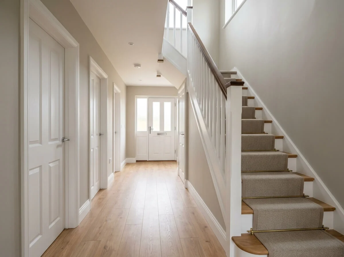 Completed hallway decorating in Rochdale